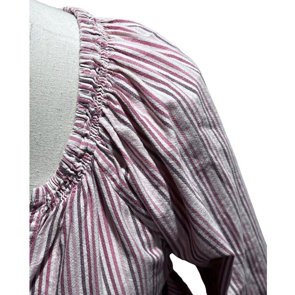 The GREAT Women's Derby Cotton Oversized Midi Dress‎ In Sunset Stripe sz 2 Med - Picture 5 of 16